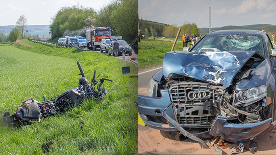 Motorradunfall Pößneck