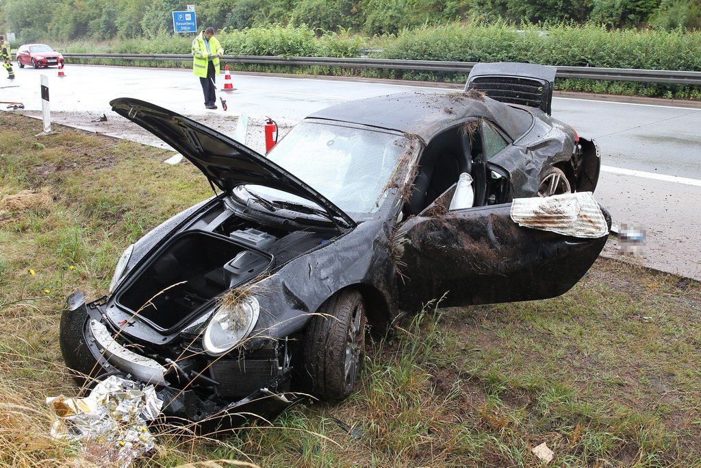 porsche a38 unfall thüringen