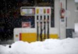 tankstelle winter shell schnee thüringen bad tennstedt