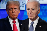 Donald Trump und Joe Biden beim TV-Duell.