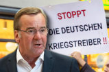 Demo gegen Pistorius vor der Sachsen-Wahl