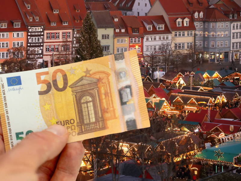 Weihnachtsmarkt in Erfurt: Preis-Check! So weit kommst du mit 50 Euro