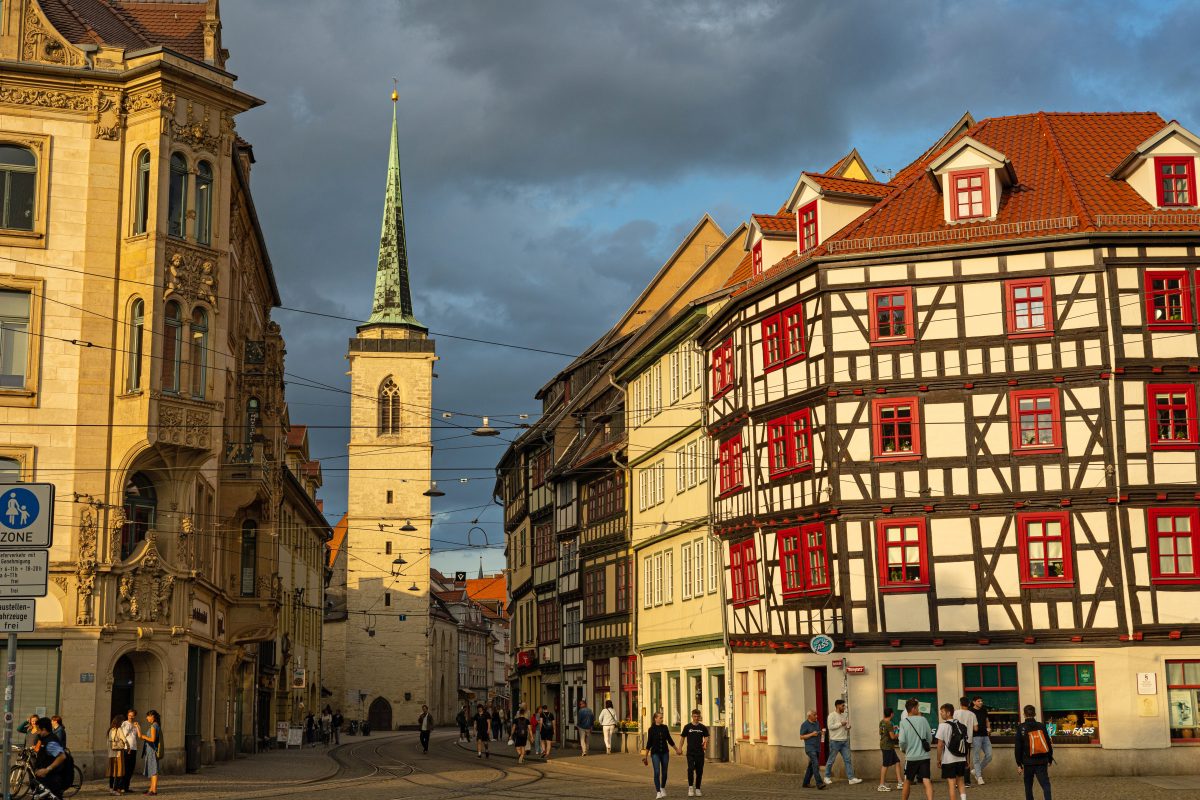 Blick auf die Innenstadt von Erfurt (Symbolbild)